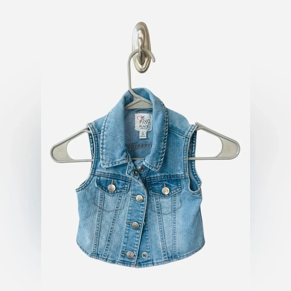 The Children’s Place Denim Jean Vest Size S (5/6)